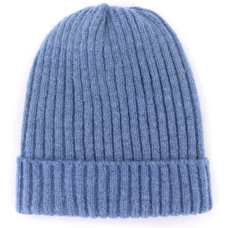 Unisex Wool Blend Striped Knit Beanie Winter Ski Cap - Nalani - UK Fashion Clothing and Decor