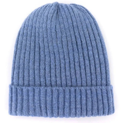 Unisex Wool Blend Striped Knit Beanie Winter Ski Cap - Nalani - UK Fashion Clothing and Decor