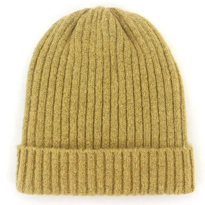 Unisex Wool Blend Striped Knit Beanie Winter Ski Cap - Nalani - UK Fashion Clothing and Decor