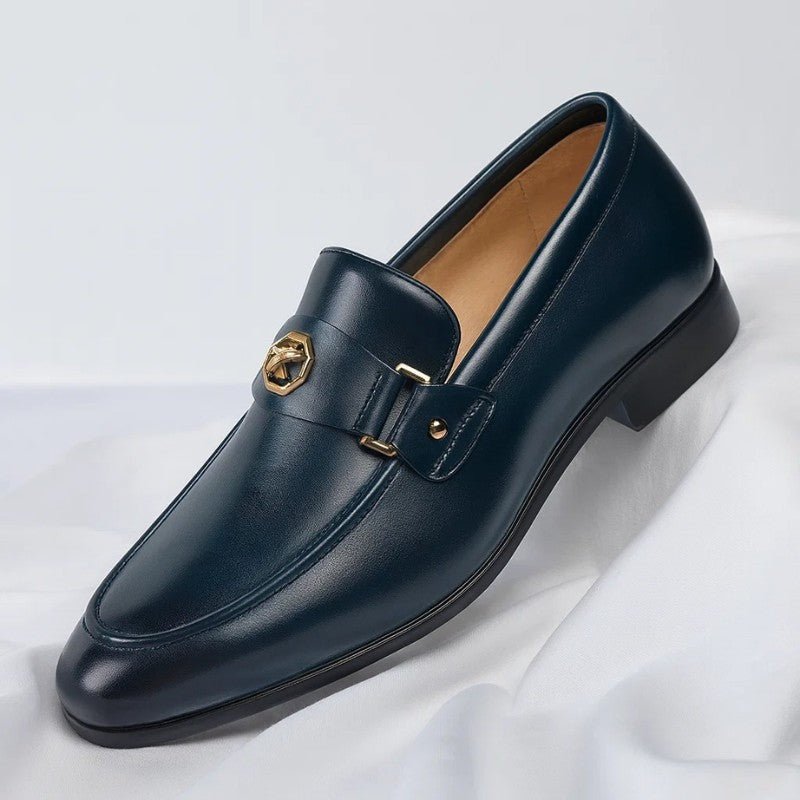 Vantari Polished Buckle Loafer With Cushioned Insole For Comfort - Nalani - Fashion Clothing and Decor