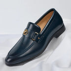 Vantari Polished Buckle Loafer With Cushioned Insole For Comfort - Nalani - Fashion Clothing and Decor