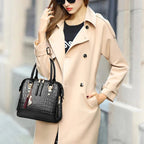 Vegan Leather Crocodile Design Bag For Women - Nalani - UK Fashion Clothing and Decor