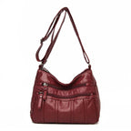 Vegan Leather Crossbody Bag For Everyday Use With Pockets - Nalani - UK Fashion Clothing and Decor