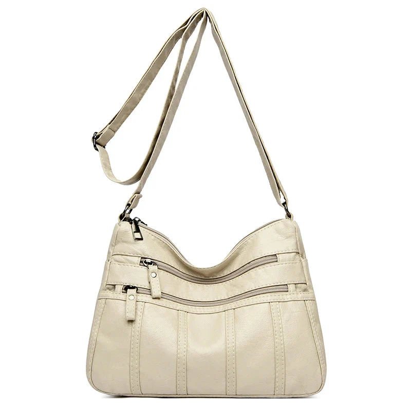 Vegan Leather Crossbody Bag For Everyday Use With Pockets - Nalani - UK Fashion Clothing and Decor