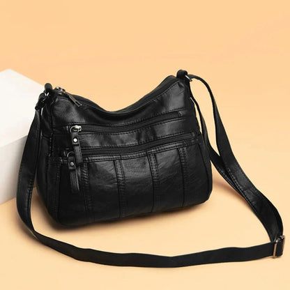 Vegan Leather Crossbody Bag For Everyday Use With Pockets - Nalani - UK Fashion Clothing and Decor