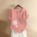 Veloura | Women's Casual Blouse - Lightweight Casual Shirt - Nalani - Fashion Clothing and Decor