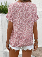 Verna | Chic Floral Print Blouse For Everyday Wear Lightweight - Nalani - Fashion Clothing and Decor