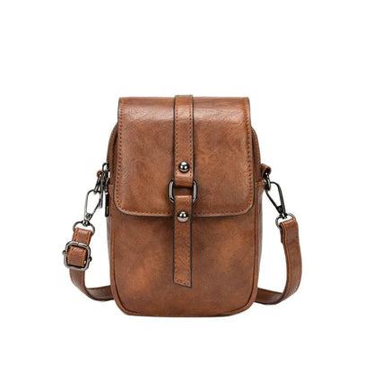 Vintage Multi Functional Soft Vegan Leather Shoulder Bag - Nalani - UK Fashion Clothing and Decor