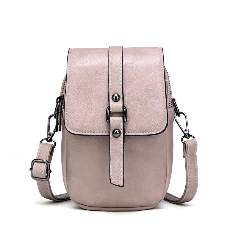 Vintage Multi Functional Soft Vegan Leather Shoulder Bag - Nalani - UK Fashion Clothing and Decor
