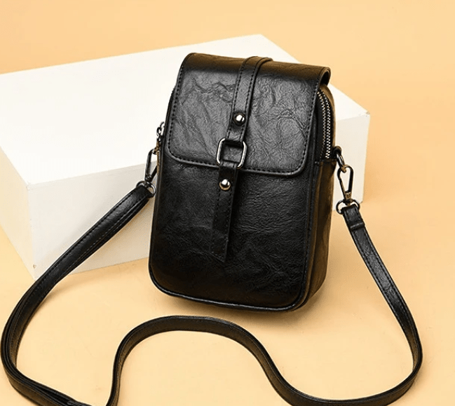 Vintage Multi Functional Soft Vegan Leather Shoulder Bag - Nalani - UK Fashion Clothing and Decor