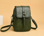 Vintage Multi Functional Soft Vegan Leather Shoulder Bag - Nalani - UK Fashion Clothing and Decor