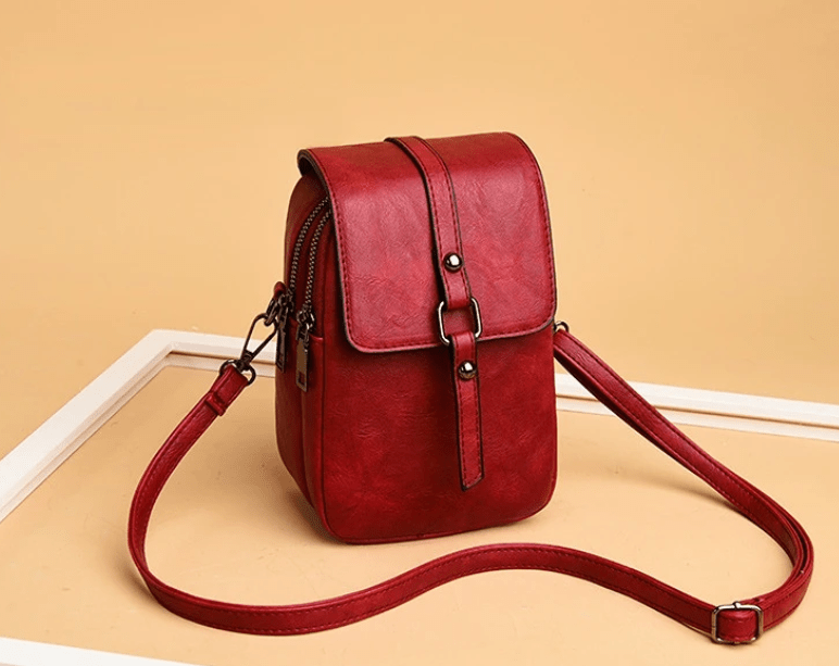 Vintage Multi Functional Soft Vegan Leather Shoulder Bag - Nalani - UK Fashion Clothing and Decor