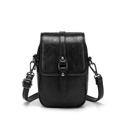 Vintage Multi Functional Soft Vegan Leather Shoulder Bag - Nalani - UK Fashion Clothing and Decor