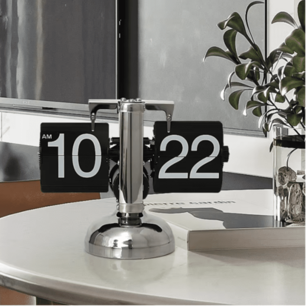 Vintage Retro Flip Desk Clock With Large Display For Home Office - Nalani - UK Fashion Clothing and Decor