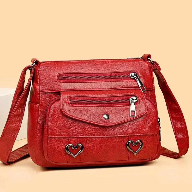 Vintage Women's Shoulder Bag Soft Vegan Leather Crossbody - Nalani - UK Fashion Clothing and Decor
