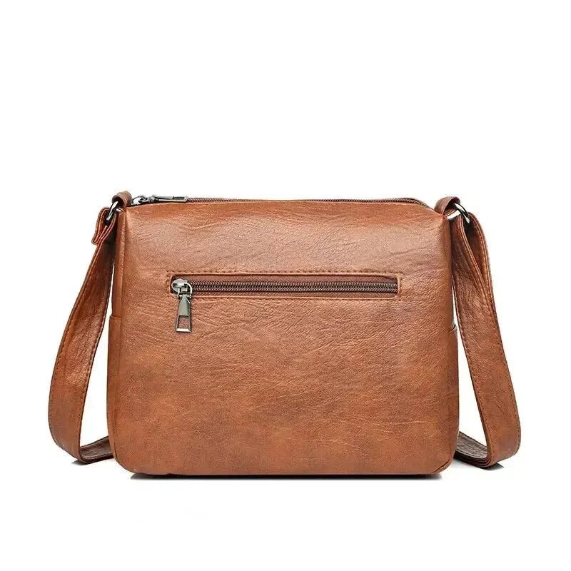 Vintage Women's Shoulder Bag Soft Vegan Leather Crossbody - Nalani - UK Fashion Clothing and Decor
