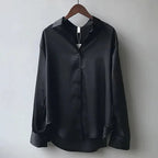 Virelle | Women's blouse with collar and long sleeves | Button placket - Nalani - Fashion Clothing and Decor