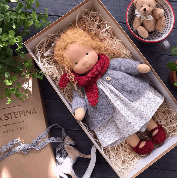 Waldorf Style Plush Doll For Imaginative Play - Nalani - UK Fashion Clothing and Decor