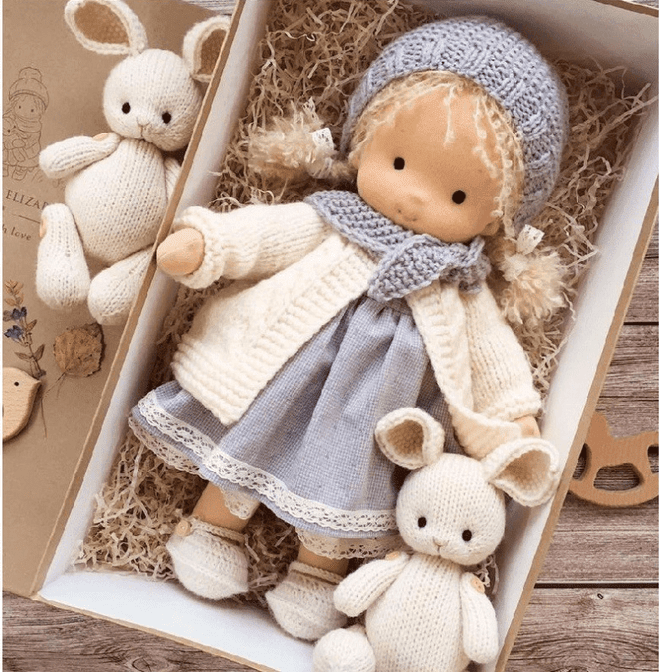 Waldorf Style Plush Doll For Imaginative Play - Nalani - UK Fashion Clothing and Decor