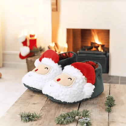 Warm Christmas Santa Slippers for Kids Cozy Holiday - Nalani - UK Fashion Clothing and Decor