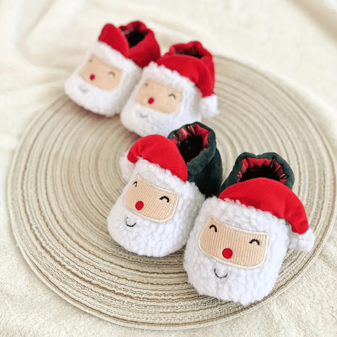 Warm Christmas Santa Slippers for Kids Cozy Holiday - Nalani - UK Fashion Clothing and Decor