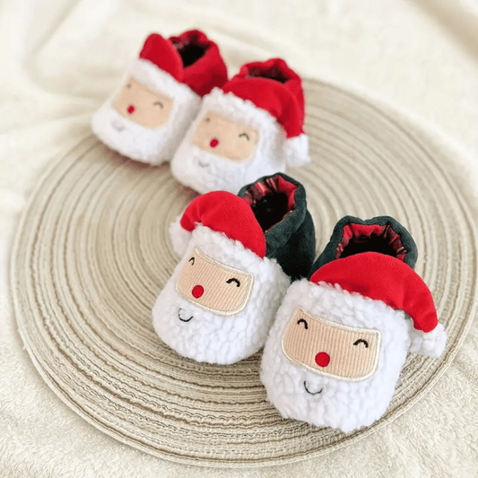 Warm Christmas Santa Slippers for Kids Cozy Holiday - Nalani - UK Fashion Clothing and Decor