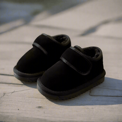 Warm Lined Kids Shoes With Grip And Velcro For 0 To 3 Years - Nalani - UK Fashion Clothing and Decor