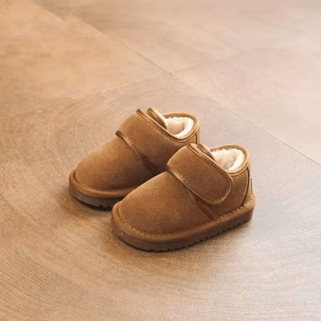 Warm Lined Kids Shoes With Grip And Velcro For 0 To 3 Years - Nalani - UK Fashion Clothing and Decor