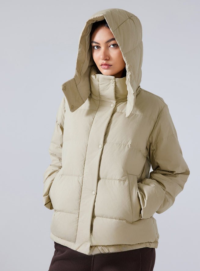 Warm Padded Down Jacket For Women With Hood Winter Coat - Nalani - UK Fashion Clothing and Decor