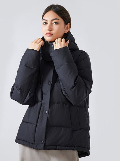 Warm Padded Down Jacket For Women With Hood Winter Coat - Nalani - UK Fashion Clothing and Decor