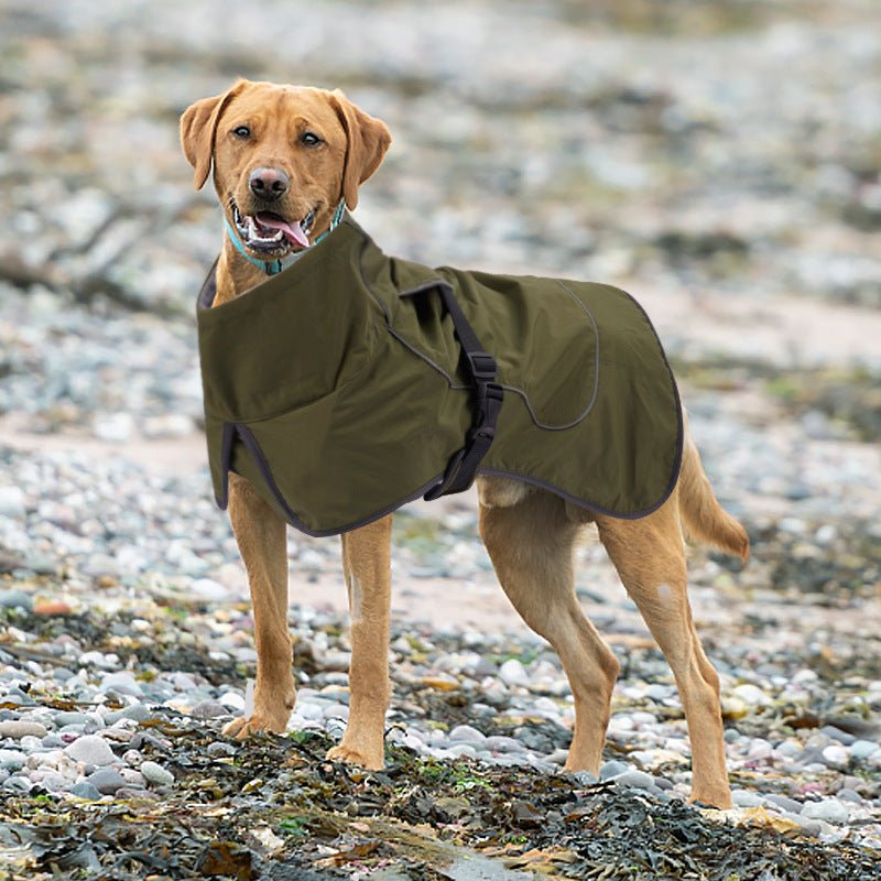 Warm Reflective Waterproof Dog Coat for Large Dogs - Nalani - UK Fashion Clothing and Decor