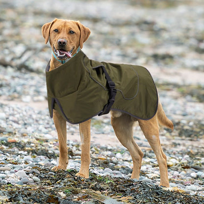 Warm Reflective Waterproof Dog Coat for Large Dogs - Nalani - UK Fashion Clothing and Decor