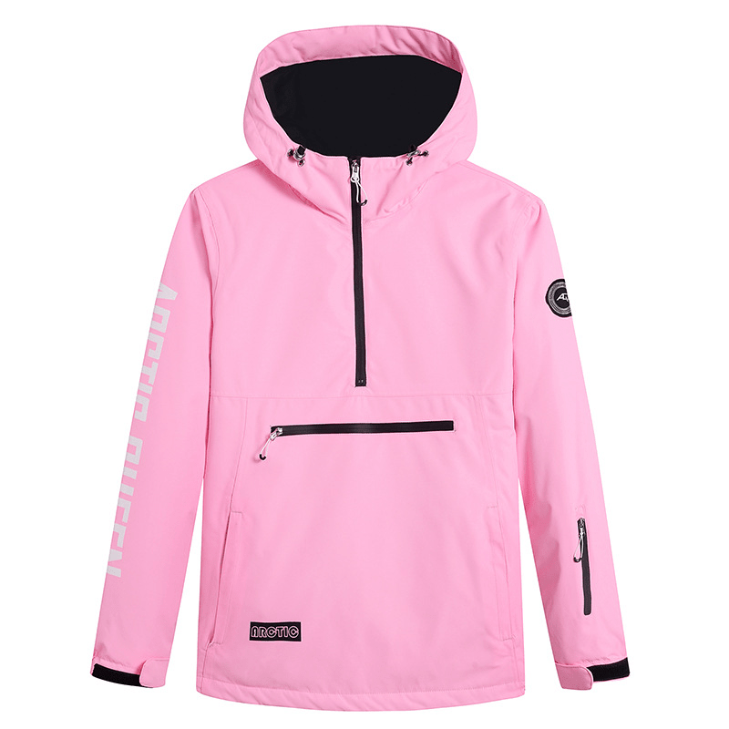 Water Resistant Women Ski Hoodie With Pockets Half Zip Windproof - Nalani - UK Fashion Clothing and Decor