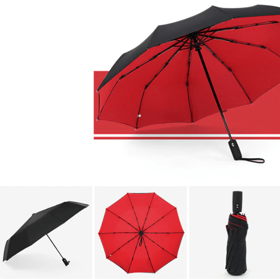 Windproof Storm Umbrella With Automatic Open Button - Nalani - UK Fashion Clothing and Decor