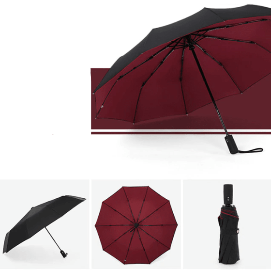 Windproof Storm Umbrella With Automatic Open Button - Nalani - UK Fashion Clothing and Decor