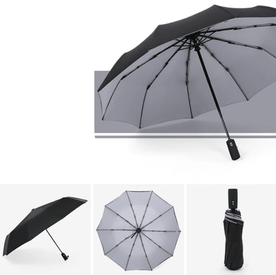 Windproof Storm Umbrella With Automatic Open Button - Nalani - UK Fashion Clothing and Decor