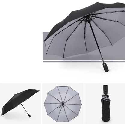 Windproof Storm Umbrella With Automatic Open Button - Nalani - UK Fashion Clothing and Decor