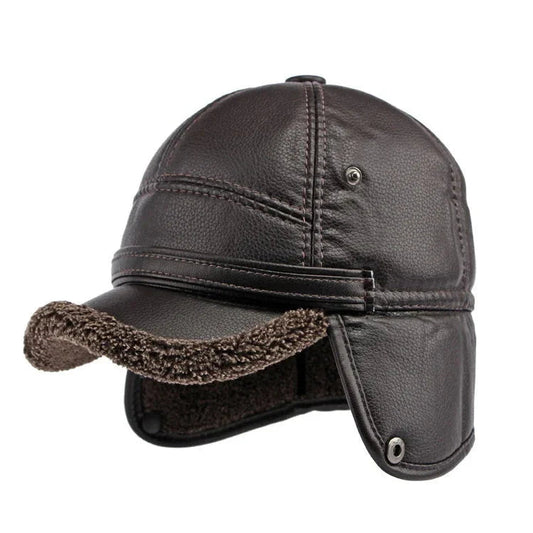 Winter Warm Earwarmer Windproof Faux Leather Bomber Hat - Nalani - UK Fashion Clothing and Decor