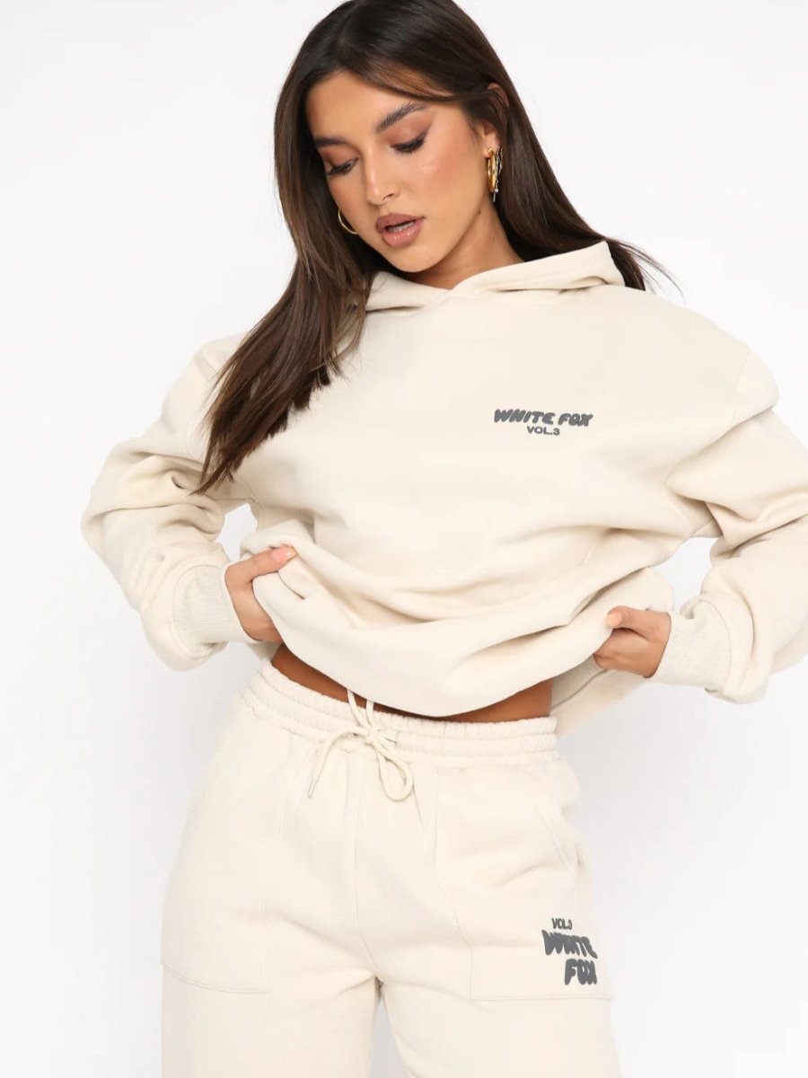 Women Cotton Blend Tracksuit Loose Fit Comfort Casual Wear - Nalani - UK Fashion Clothing and Decor