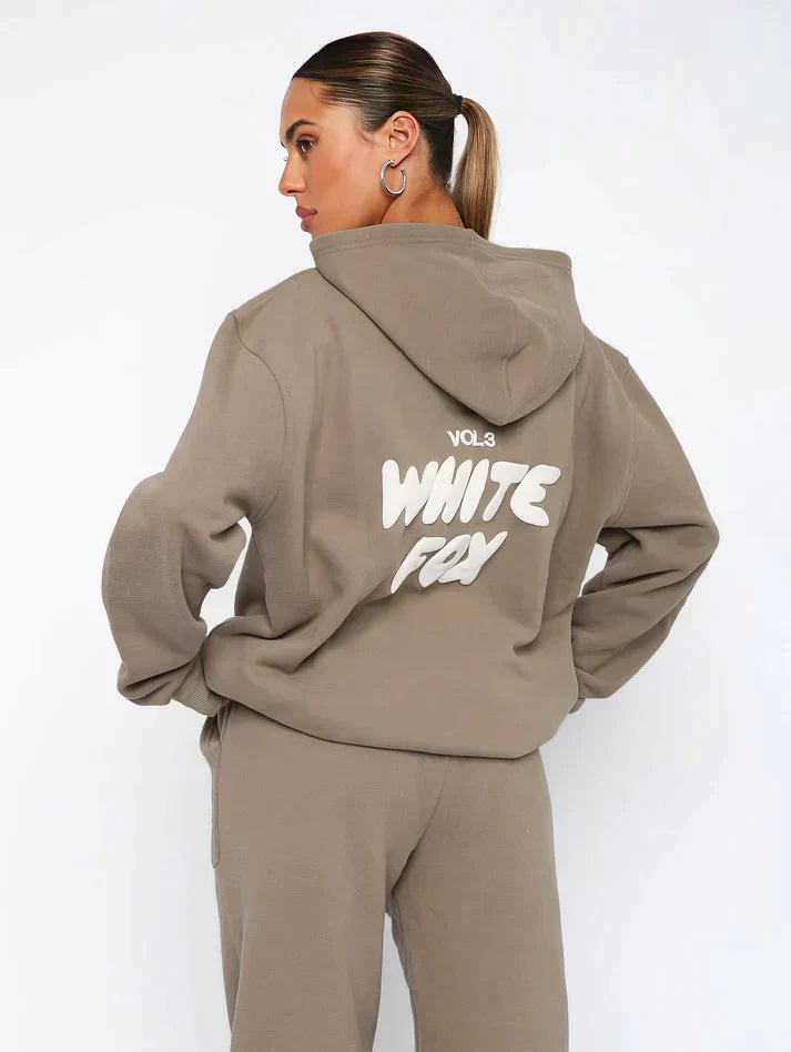 Women Cotton Blend Tracksuit Loose Fit Comfort Casual Wear - Nalani - UK Fashion Clothing and Decor