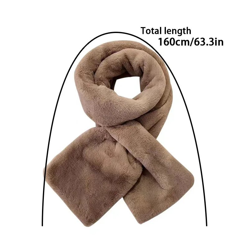 Women Faux Rabbit Fur Scarf Luxury Warm Winter Accessory - Nalani - UK Fashion Clothing and Decor
