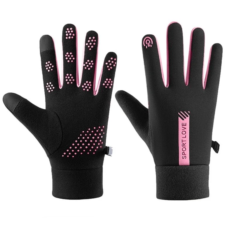 Women Fleece Winter Cycling Gloves For Warm Windproof Grip - Nalani - UK Fashion Clothing and Decor