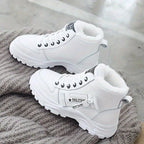 Women High Top Casual Shoes Flat Heel Comfort For Winter - Nalani - UK Fashion Clothing and Decor