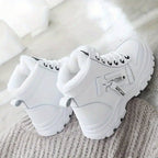 Women High Top Casual Shoes Flat Heel Comfort For Winter - Nalani - UK Fashion Clothing and Decor