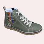 Women Lace Up Ankle Boots Smooth Leather With Treaded Sole - Nalani - UK Fashion Clothing and Decor