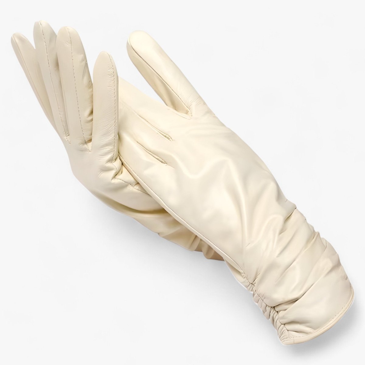 Women Sheepskin Leather Winter Gloves Elegant Warmth - Nalani - UK Fashion Clothing and Decor