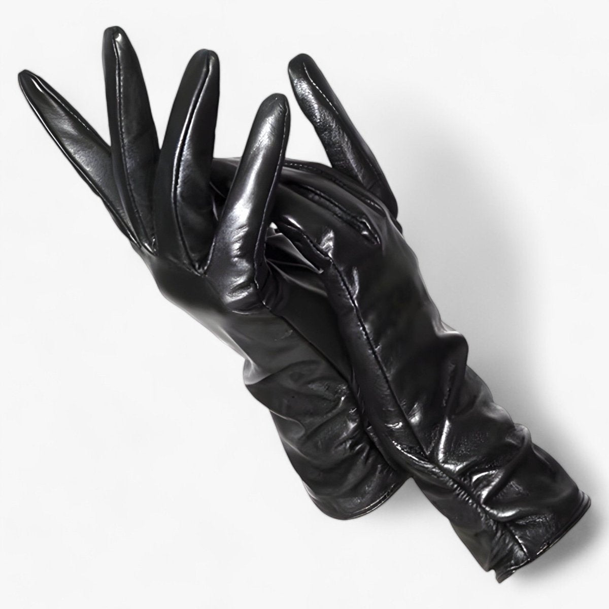 Women Sheepskin Leather Winter Gloves Elegant Warmth - Nalani - UK Fashion Clothing and Decor