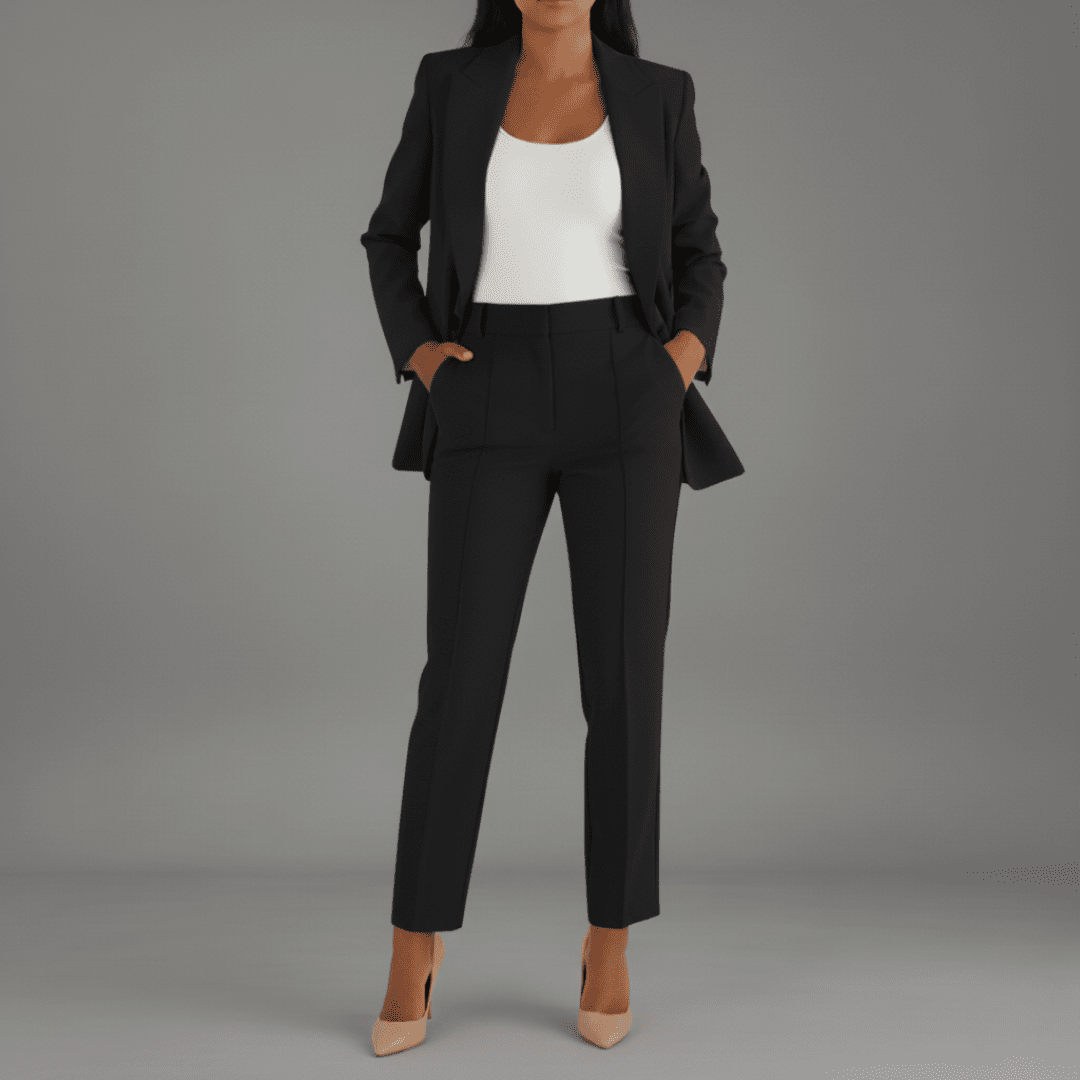 Womens 2 - Piece Blazer and Trousers Suit for Professional Officewear - Nalani - UK Fashion Clothing and Decor