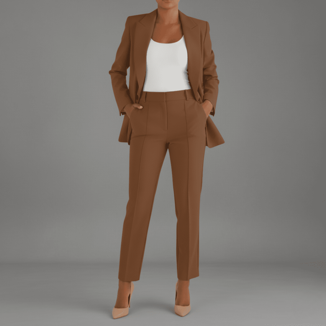 Womens 2 - Piece Blazer and Trousers Suit for Professional Officewear - Nalani - UK Fashion Clothing and Decor