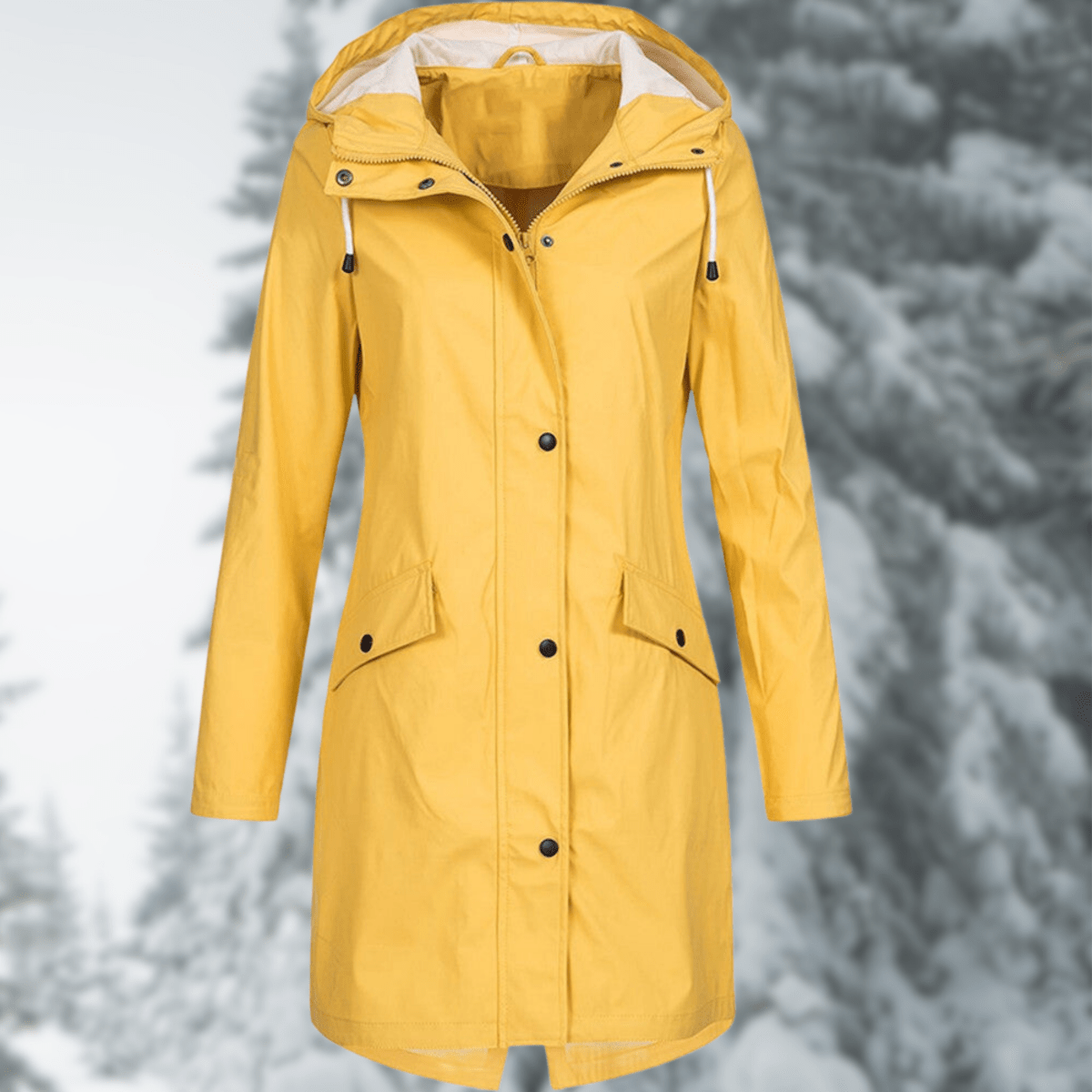 Women's All Weather Hooded Long Coat For Rain And Cold - Nalani - UK Fashion Clothing and Decor
